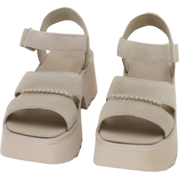 UGG New Heights Platform Ankle Strap Sandals Cream Women's US 10M - Picture 5 of 6